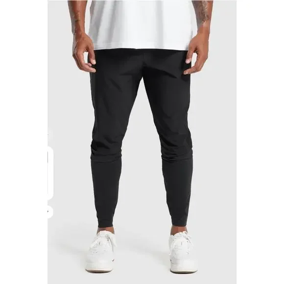Gymshark Sport Run Pants Slim Fit Black Mens Breathable Joggers Size Small - Picture 2 of 12